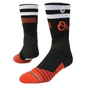 NWT Stance x MLB Baltimore Orioles ORIOLES DMND PRO CREW Socks size L